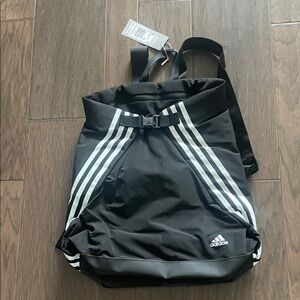 Adidas Black and White Men's Backpack